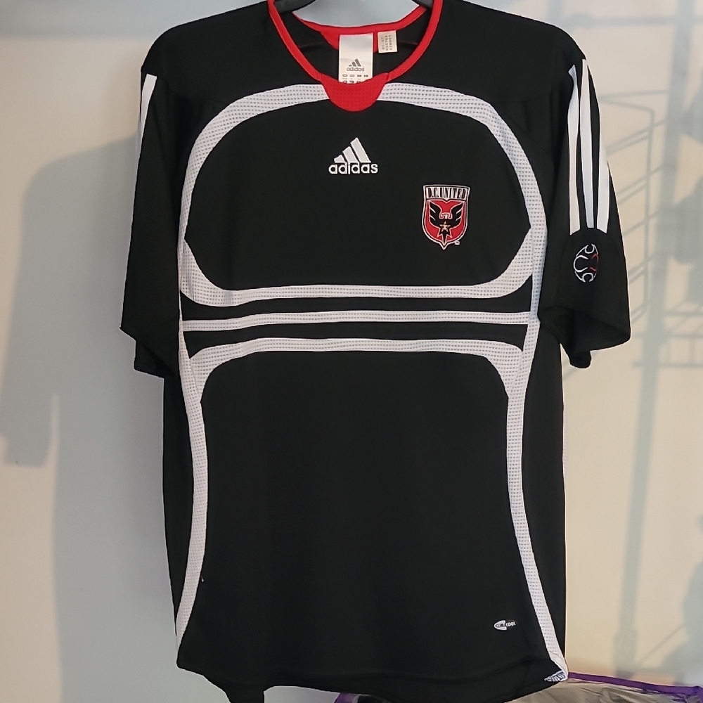 Adidas Black and White Men's Jersey